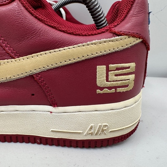 Nike Air Force 1 Low LeBron James Cavalier Red Gold 2000 RARE! Size 8.5 Men’s - Picture 2 of 10